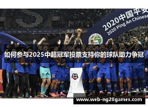 如何参与2025中超冠军投票支持你的球队助力争冠